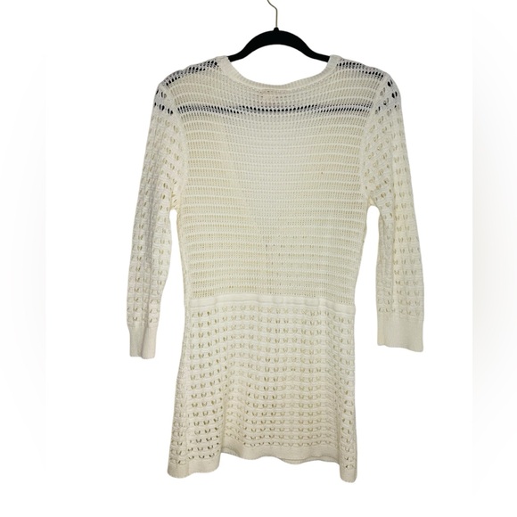 DKNY Off White Womens knit Cardigan size small - Picture 3 of 5